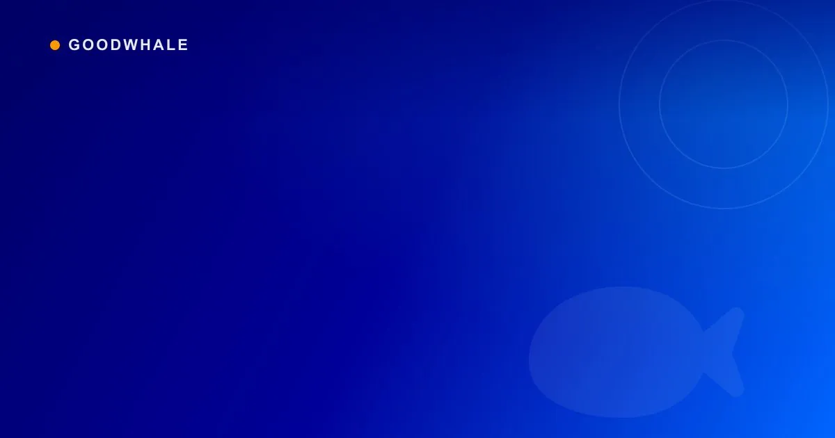 Welcome to the new GoodWhale website