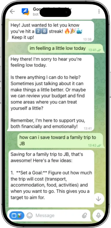 Emotional Awareness in the Buddy chat